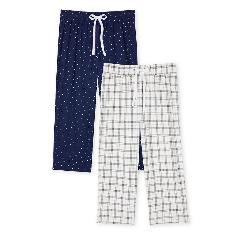 Lot de 2 capris en jersey à effet peau de pêche George pour femmes