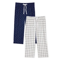 Lot de 2 capris en jersey à effet peau de pêche George pour femmes