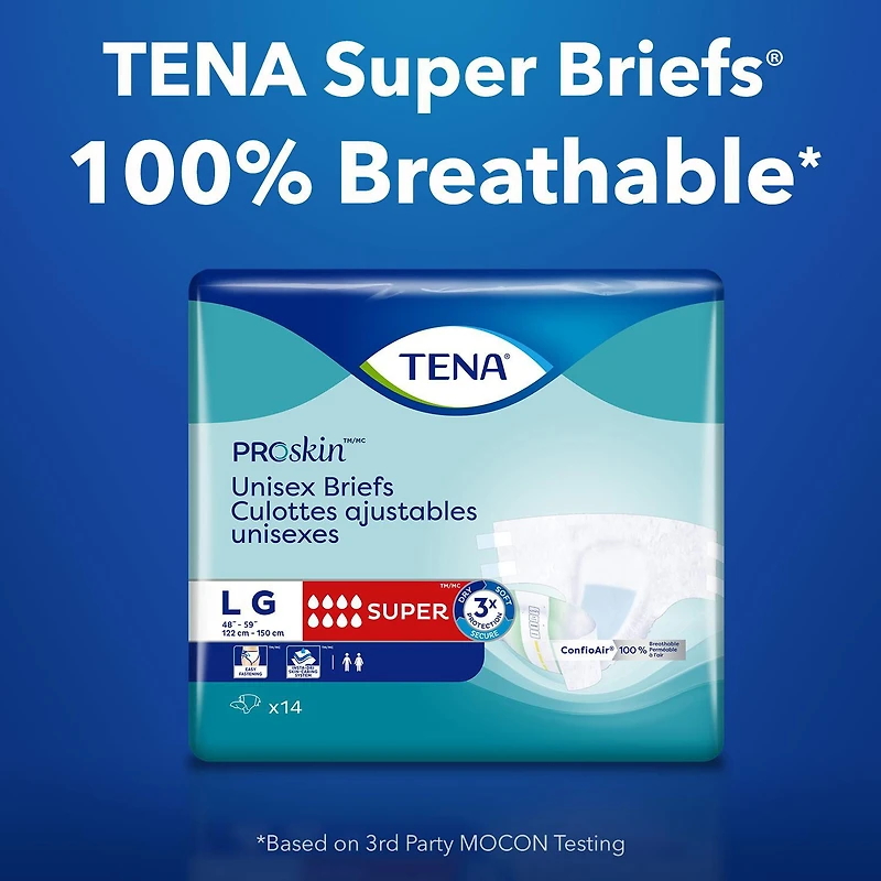TENA Culottes Adjustables contre l’incontinence - Absorption Super - Moyen - 14 compter 14 unités, M