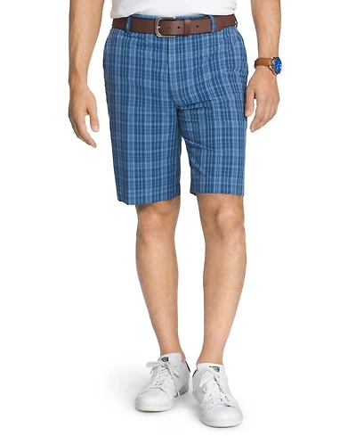 Arrow Men's Flat Front Plaid short