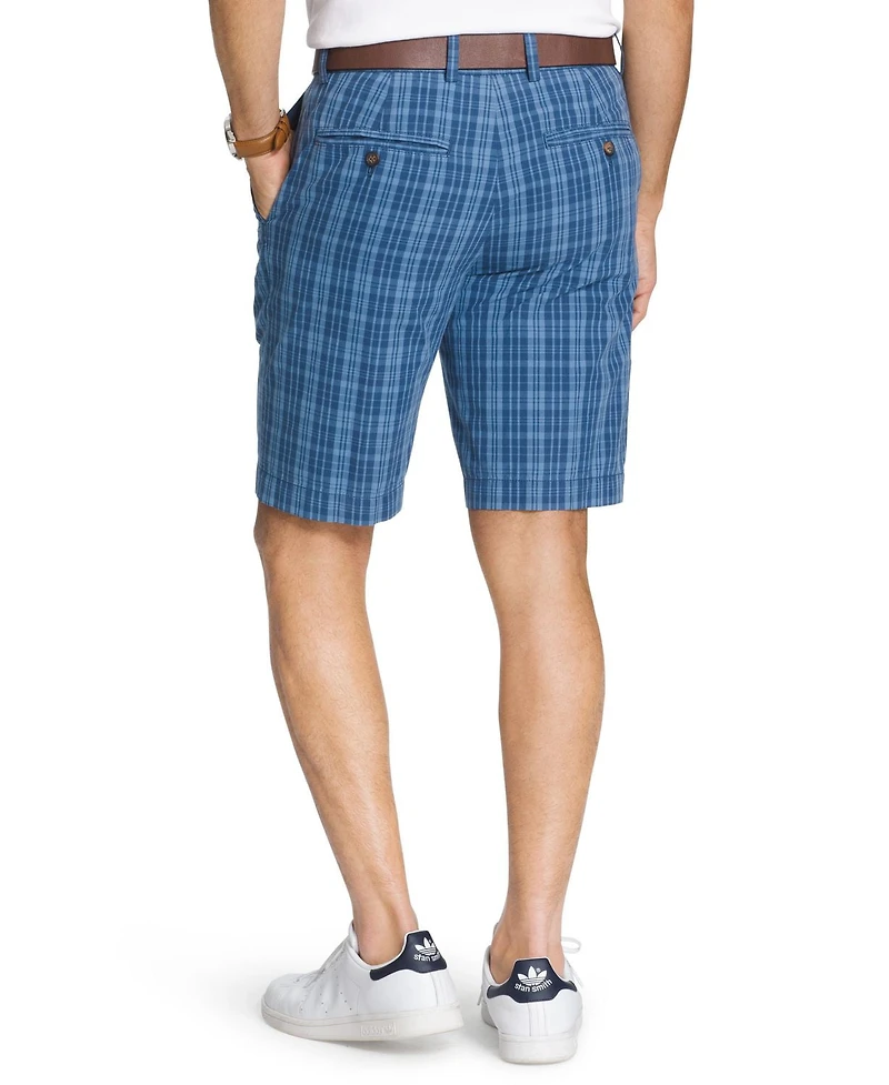 Arrow Men's Flat Front Plaid short