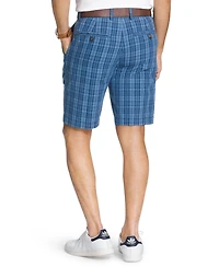 Arrow Men's Flat Front Plaid short
