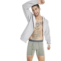 Hanes Comfort Flex Fit Men's Breathable Stretch Mirco Mesh Boxer Brief Underwear, 3-Pack