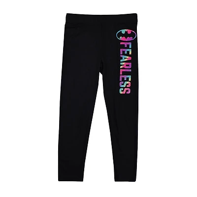 Girls Batman Fearless Logo Leggings