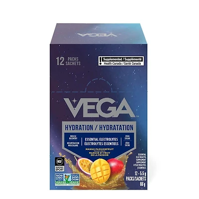 Vega Hydration CA Mango Passionfruit (12ct)