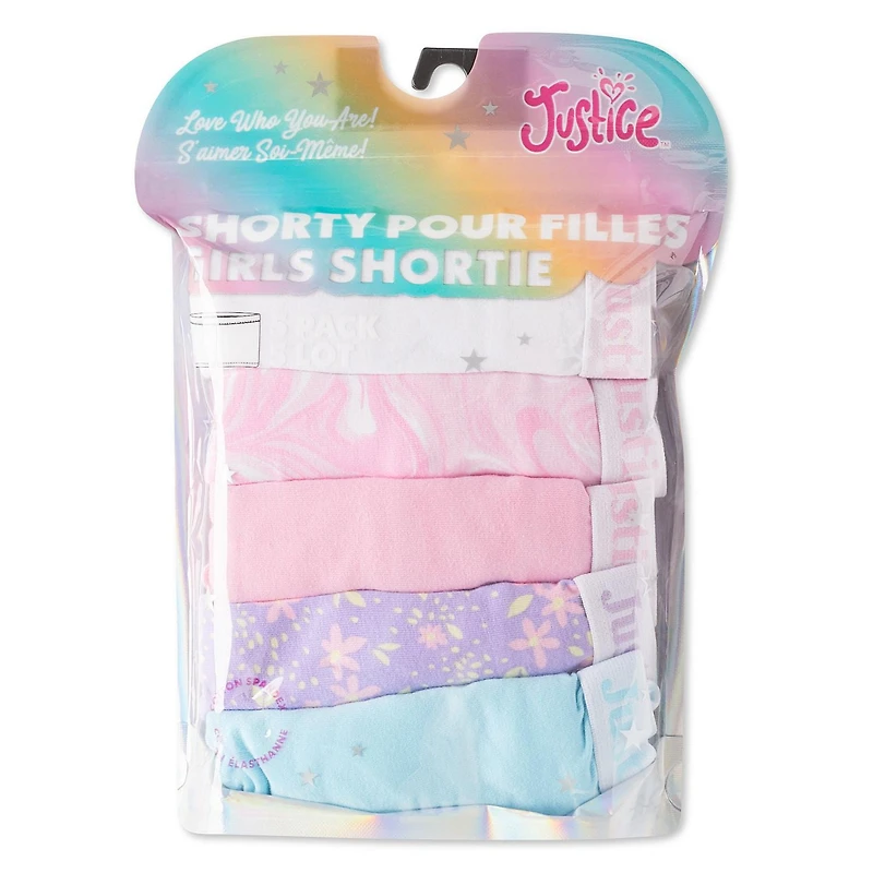 Lot de 5 culottes coupe short Justice pour filles