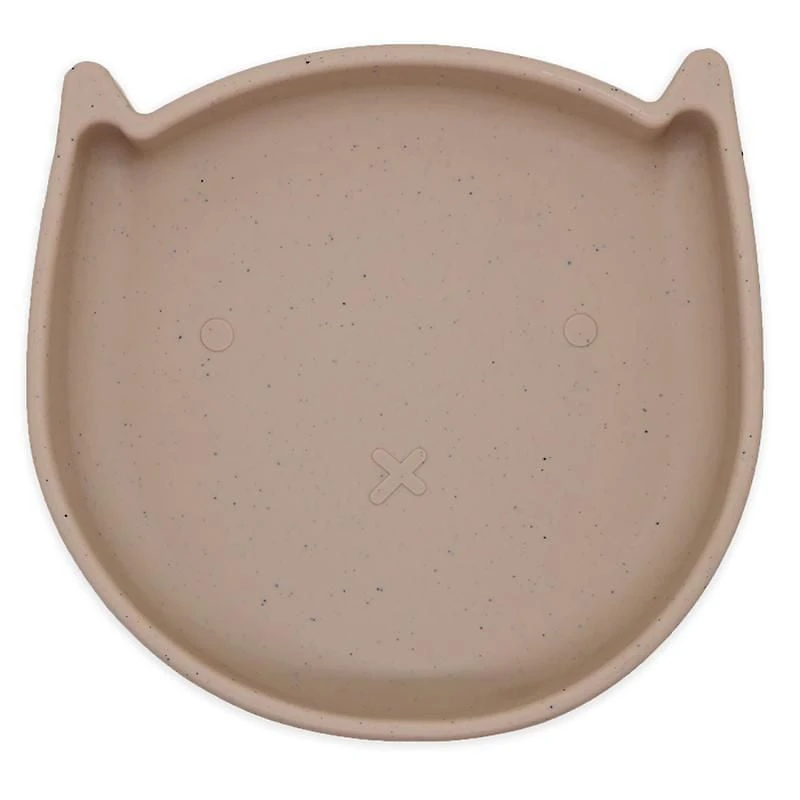 KU Silikitty Assiette en silicone sans dégâts Toasted Almond