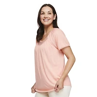 Penmans Women's Crochet Trim Peasant Top