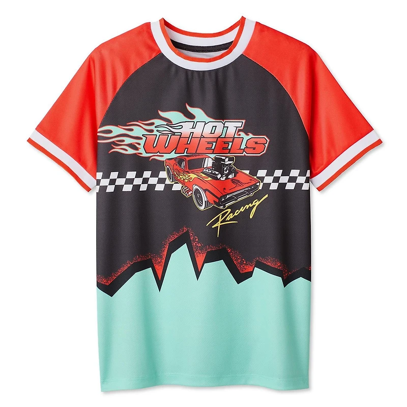 T-shirt à imprimé graphique Hot Wheels pour garçons
