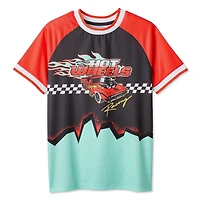 T-shirt à imprimé graphique Hot Wheels pour garçons