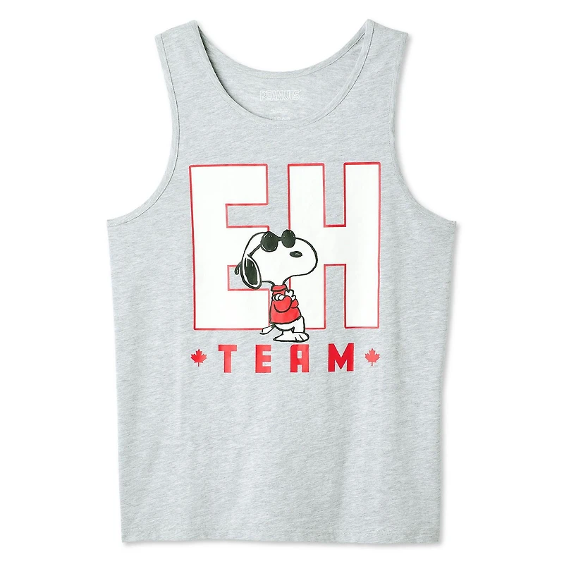 Peanuts Men's Snoopy Canada Tank Top