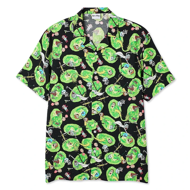 Chemise de villégiature Rick et Morty pour hommes