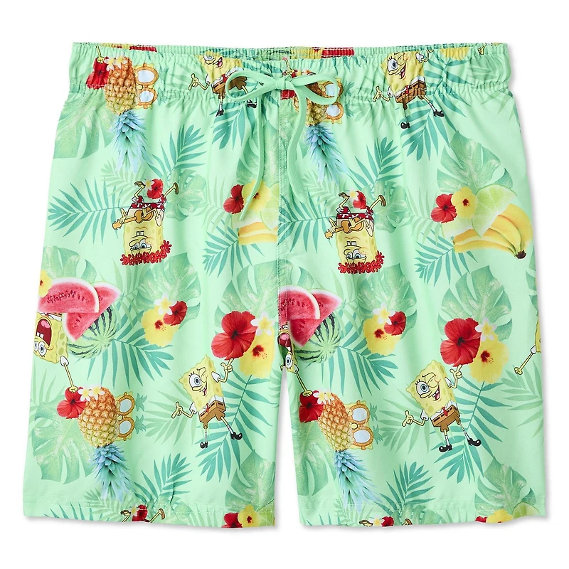 Nickelodeon Men's SpongeBob SquarePants Swim Trunk