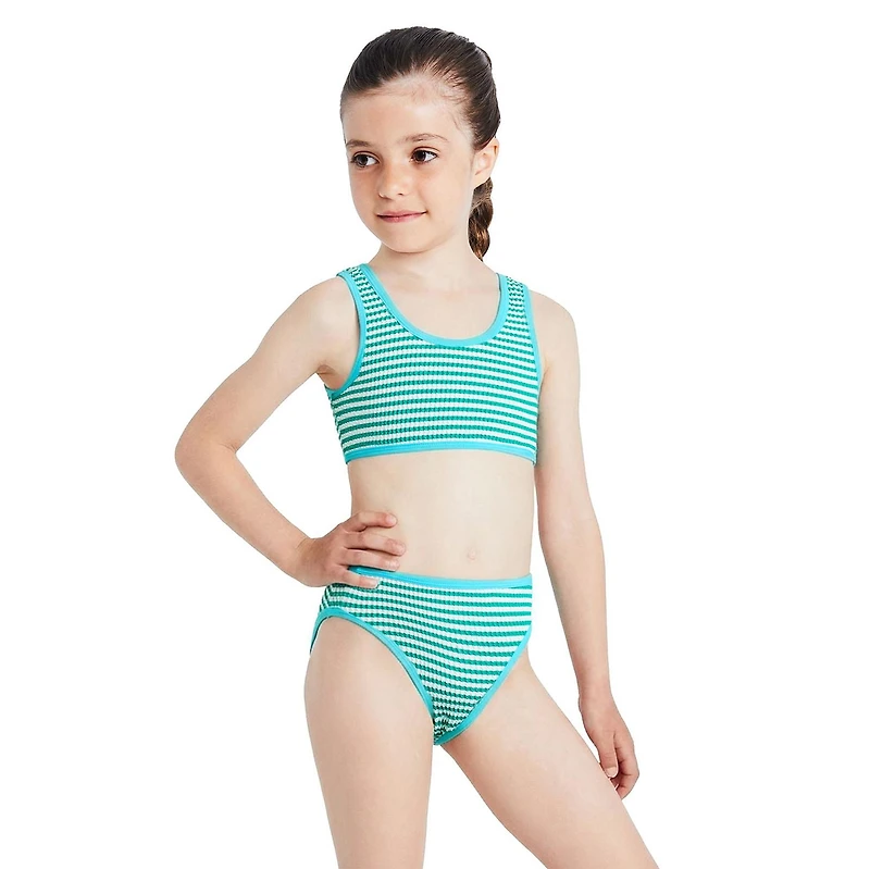George Girls' Two Piece Textured Bikini Set