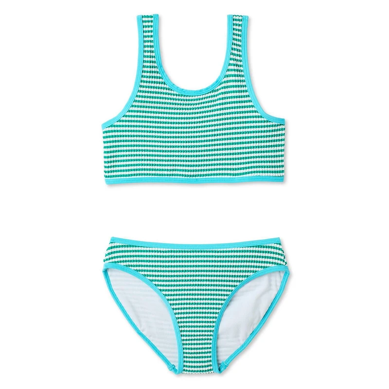George Girls' Two Piece Textured Bikini Set