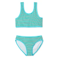 George Girls' Two Piece Textured Bikini Set