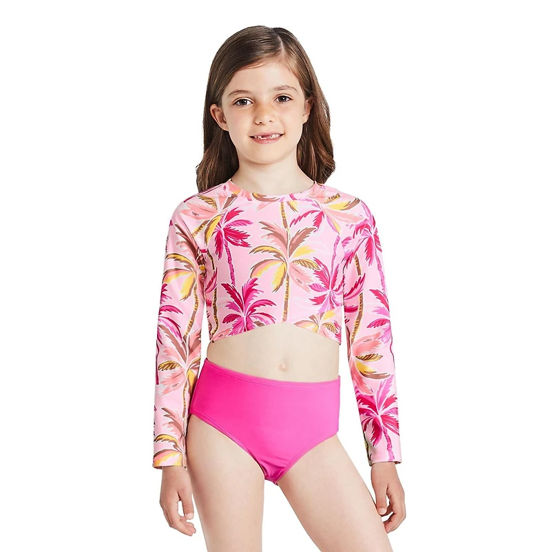 Ensemble 3 pièces avec bikini et haut anti-UV George pour filles