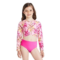Ensemble 3 pièces avec bikini et haut anti-UV George pour filles