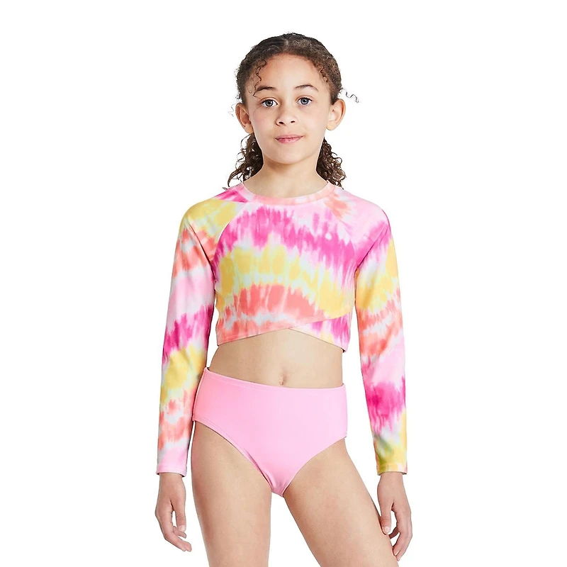 Ensemble 3 pièces avec bikini et haut anti-UV George pour filles