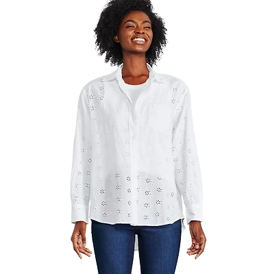 Chemise surdimensionnée à œillets George pour femmes