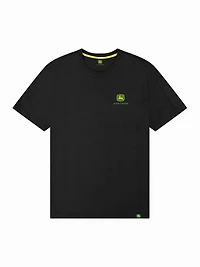 John Deere Men’s Short Sleeve Logo Graphic Pocket Crew T-Shirt
