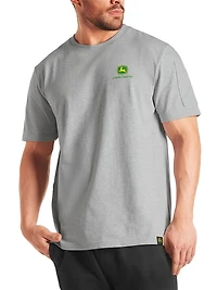 T-shirt col rond pour homme John Deere, manches courtes