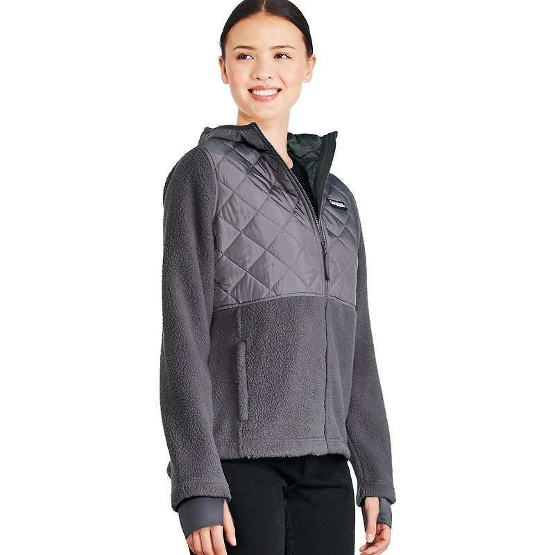 Manteau bimatière Canadiana pour femmes