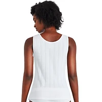 Camisole en tricot côtelé pointelle George pour femmes Tailles P–TG