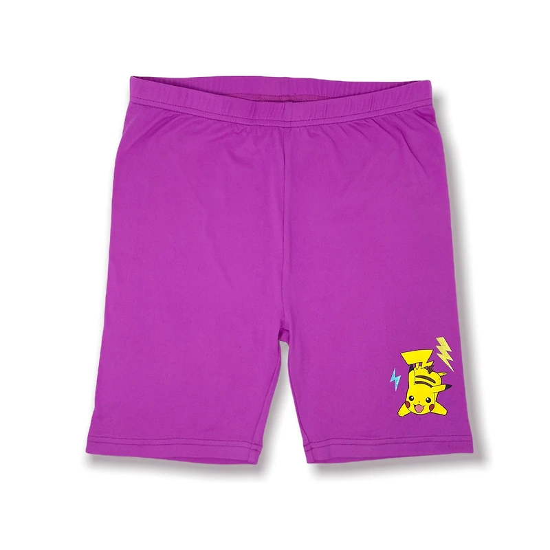 Pokemon Culottes courte à vélo imprimé pour fille