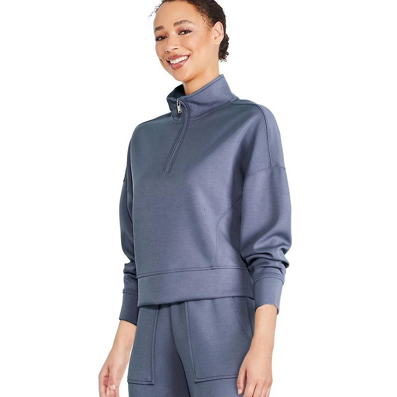 George Women's Half-Zip Scuba Popover