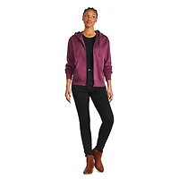 Haut à capuchon zippé sur la longueur George pour femmes