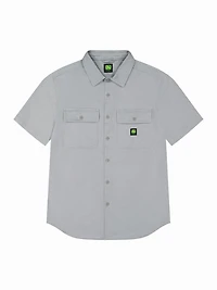Chemise de travail John Deere pour homme en twill stretch à manches courtes