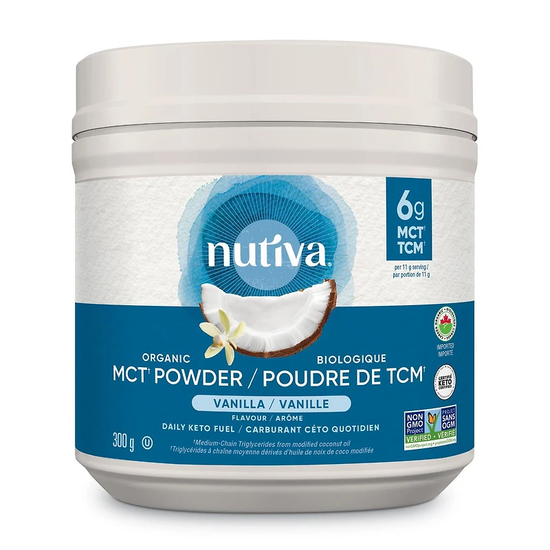 Nutiva Organic MCT Oil Powder 300g Vanilla
