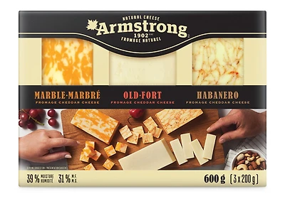 Armstrong Trio de blocs de fromage Cheddar