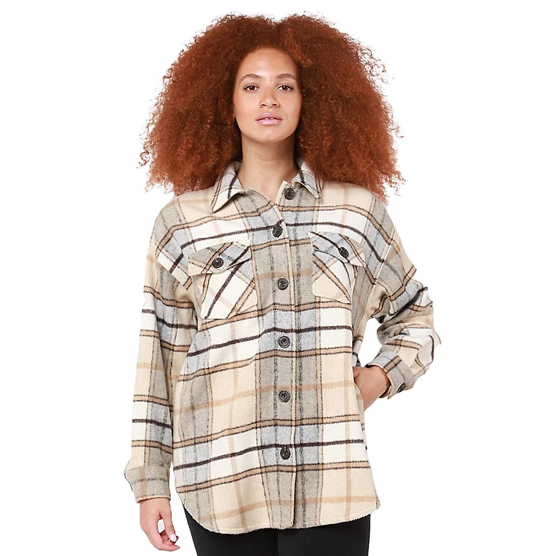 Long sleeve 4-pocket, button front