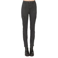 Pantalon cargo en stretch , jambe droite, en cotton tencel.