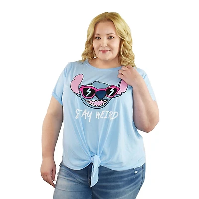 T-shirt Disney Lilo & Stitch This Stitch Weird Femme Plus