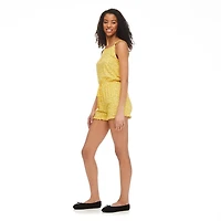 No Boundaries Women's Cami Romper