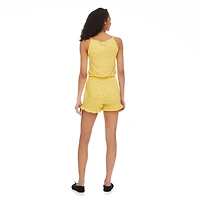 No Boundaries Women's Cami Romper