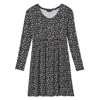 No Boundaries Women's Henley Babydoll Dress