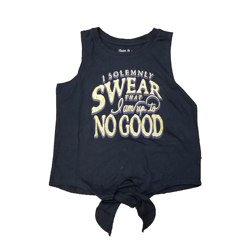 Ladies Harry Potter ''I Solemnly Swear That I Am Up To No Good" Black Tanktop