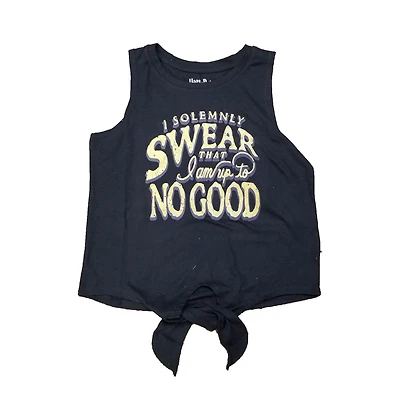 Ladies Harry Potter ''I Solemnly Swear That I Am Up To No Good" Black Tanktop