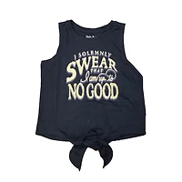 Ladies Harry Potter ''I Solemnly Swear That I Am Up To No Good" Black Tanktop