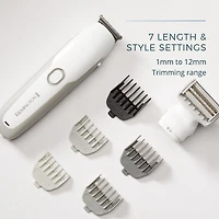 Ensemble de soins du corps et du visage WETechMC entièrement étanche REMINGTON®, PG6251CDN Tondeuse 2 en 1 pour le corps et le visage