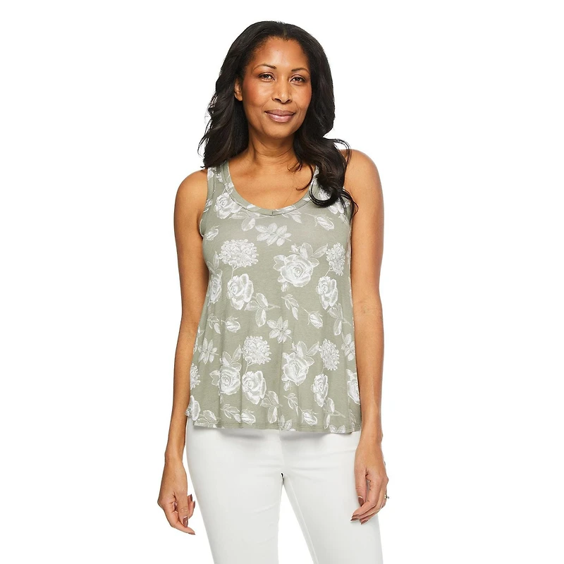 Iyla Women's Drapey V-Neckline Tank