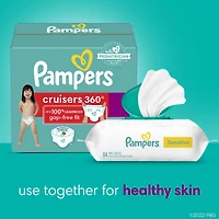 Couches Pampers Cruisers 360, format Super 78CT