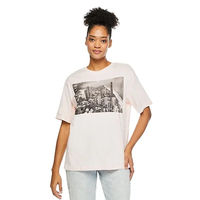 No Boundaries Women's Oversized Tee, Sizes XS-XXL