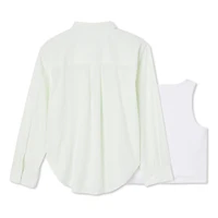 Ensemble 2 pièces avec chemise tissée George pour filles