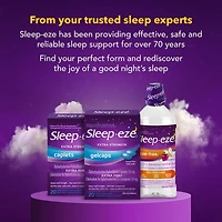 Sleep-eze Extra Strength Nighttime Sleep Aid Coated Caplets, 20 Coated caplets and safety sealed