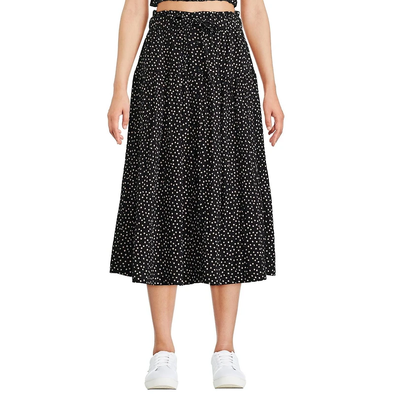 George Women's Button Front Midi Skirt